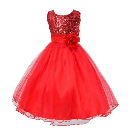 Baby Sequin Flower Girl Princess Dress