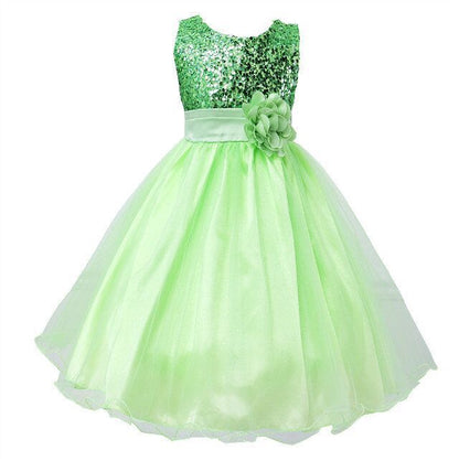 Baby Sequin Flower Girl Princess Dress