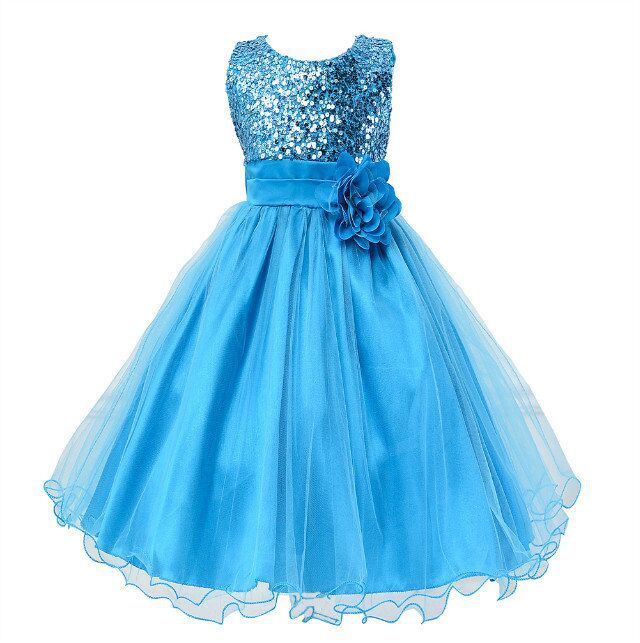 Baby Sequin Flower Girl Princess Dress