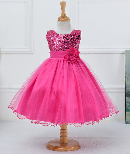 Baby Sequin Flower Girl Princess Dress
