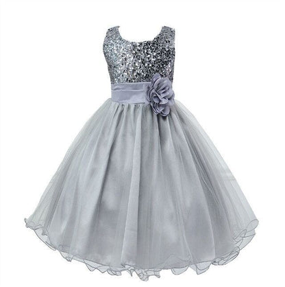 Baby Sequin Flower Girl Princess Dress
