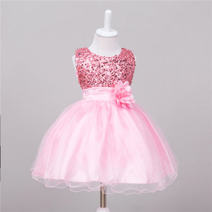 Baby Sequin Flower Girl Princess Dress