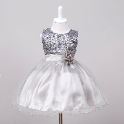 Baby Sequin Flower Girl Princess Dress