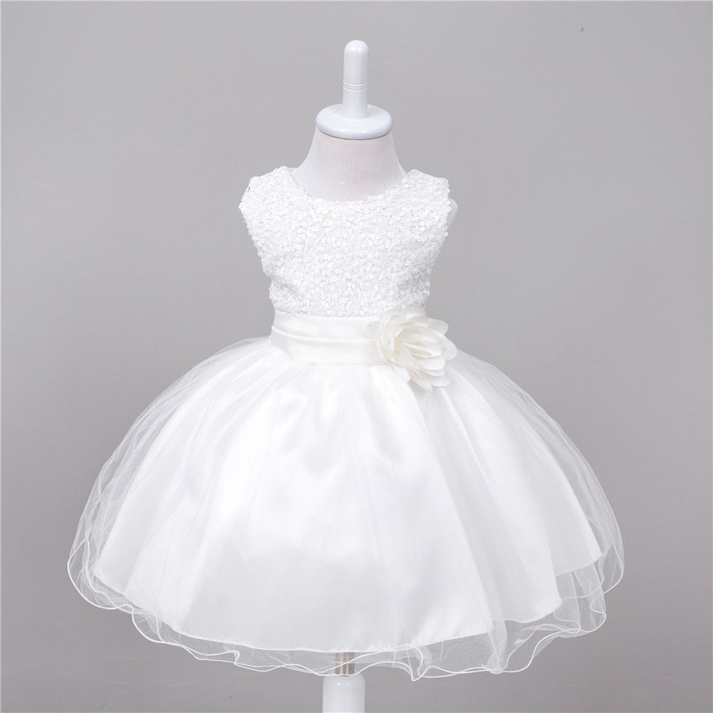 Baby Sequin Flower Girl Princess Dress