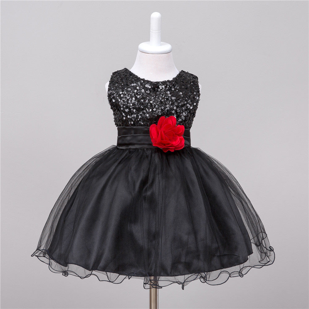 Baby Sequin Flower Girl Princess Dress