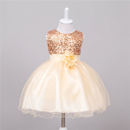 Baby Sequin Flower Girl Princess Dress