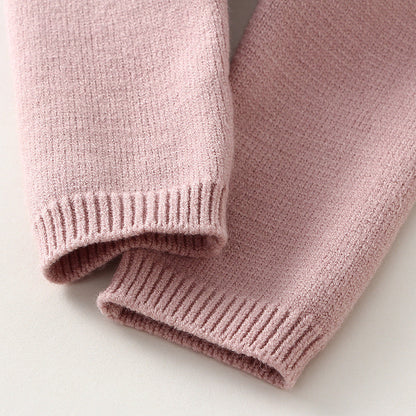 KnitNest™ – Knitted Baby Sweater & Pants Set