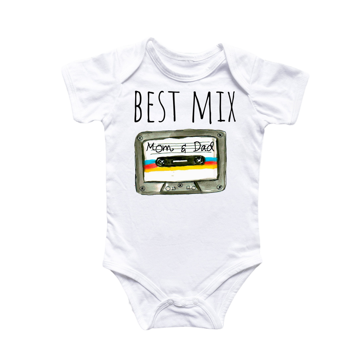 Best Mix Mom Dad - Baby Boy Girl Clothes Infant Bodysuit Funny Cute