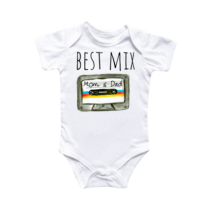 Best Mix Mom Dad - Baby Boy Girl Clothes Infant Bodysuit Funny Cute