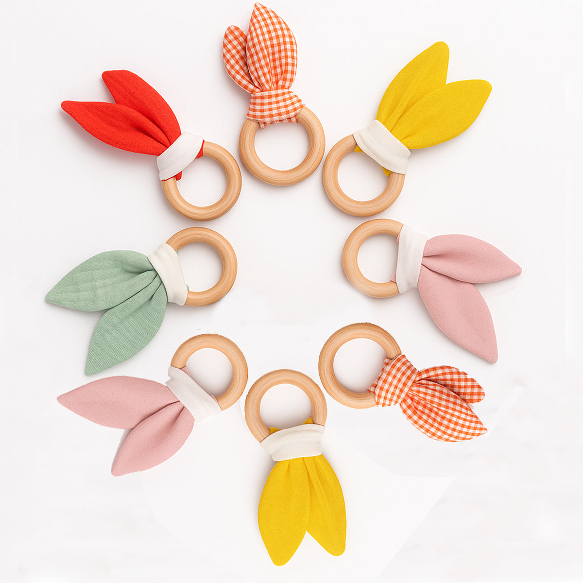 Organic Cotton Teething Ring - Green